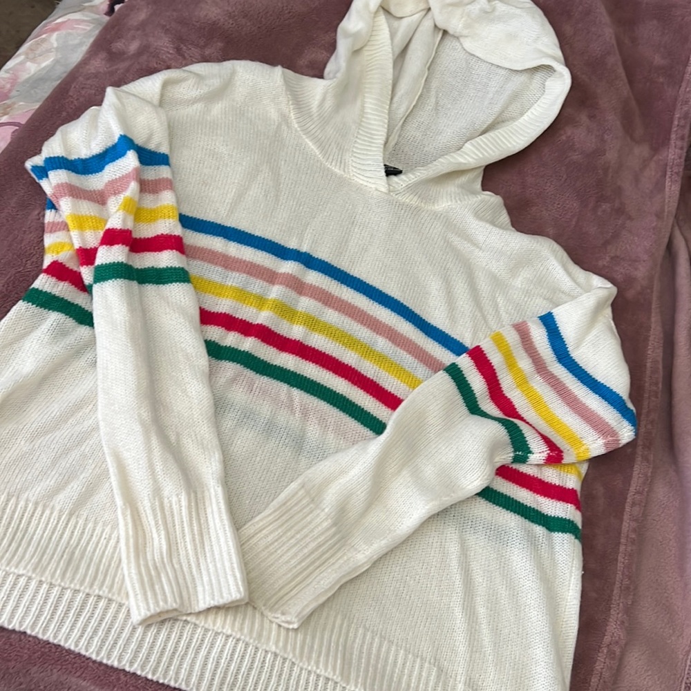 NWOT RUNWAY 7 colorful hoodie